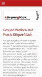 Mobile Screenshot of koerperglueck.net